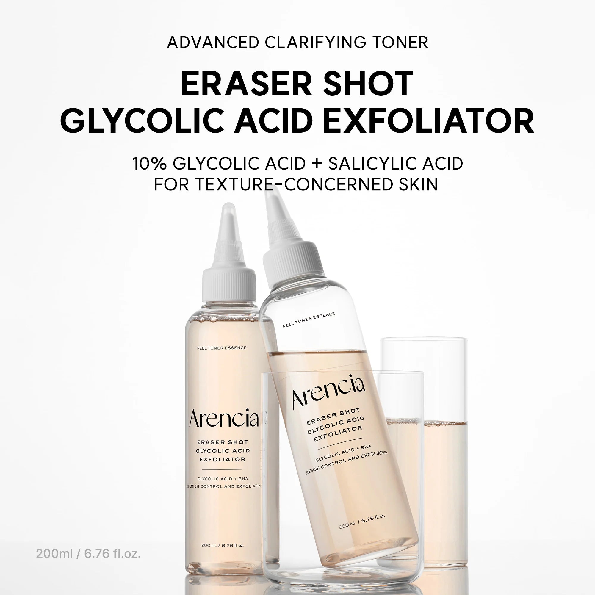 Eraser Shot Glycolic Acid Exfoliator Toner - 200ml