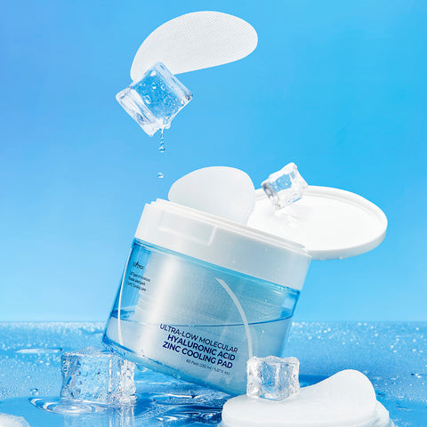 Ultra-Low Molecular Hyaluronic Acid Zinc Cooling Pad - 60 Pads