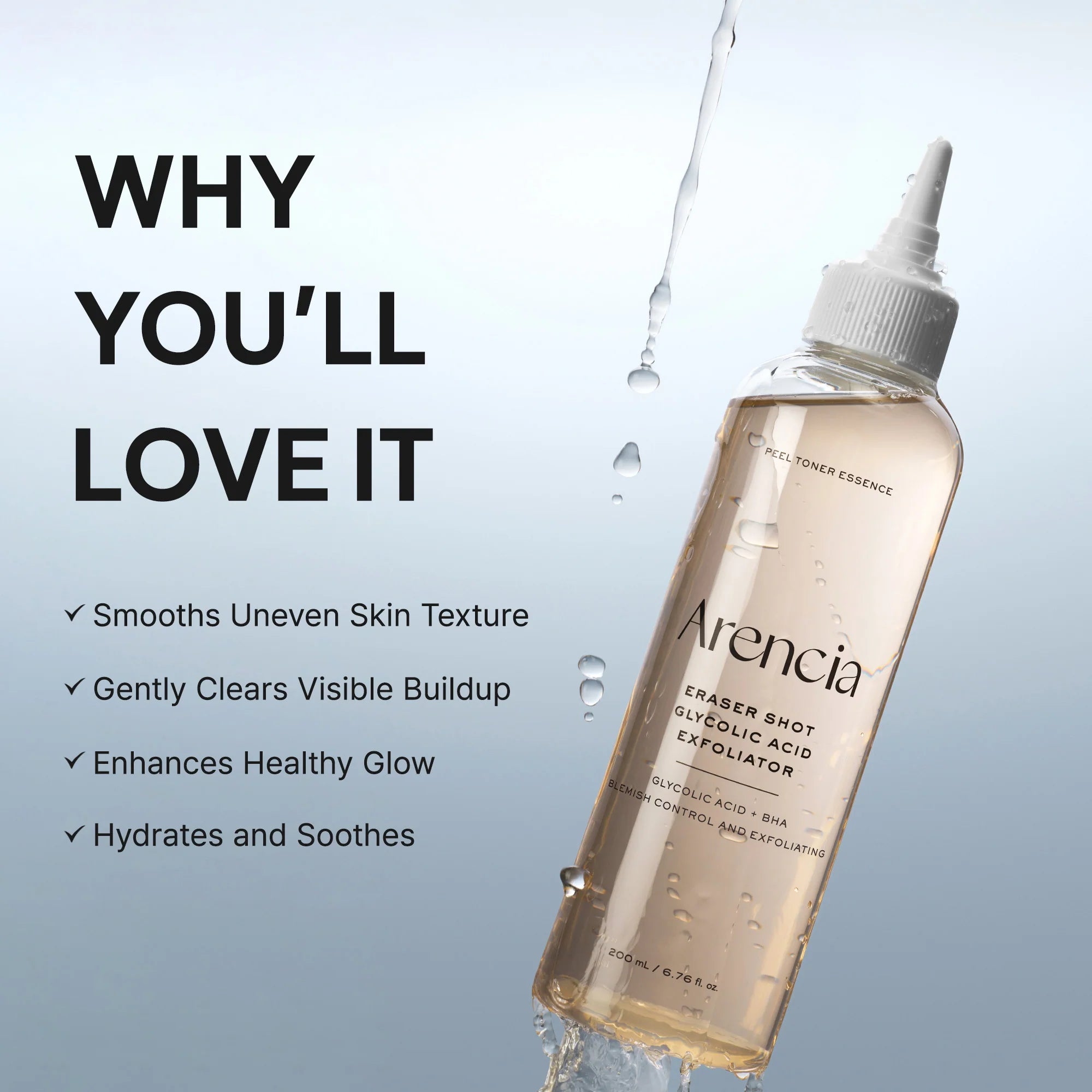 Eraser Shot Glycolic Acid Exfoliator Toner - 200ml