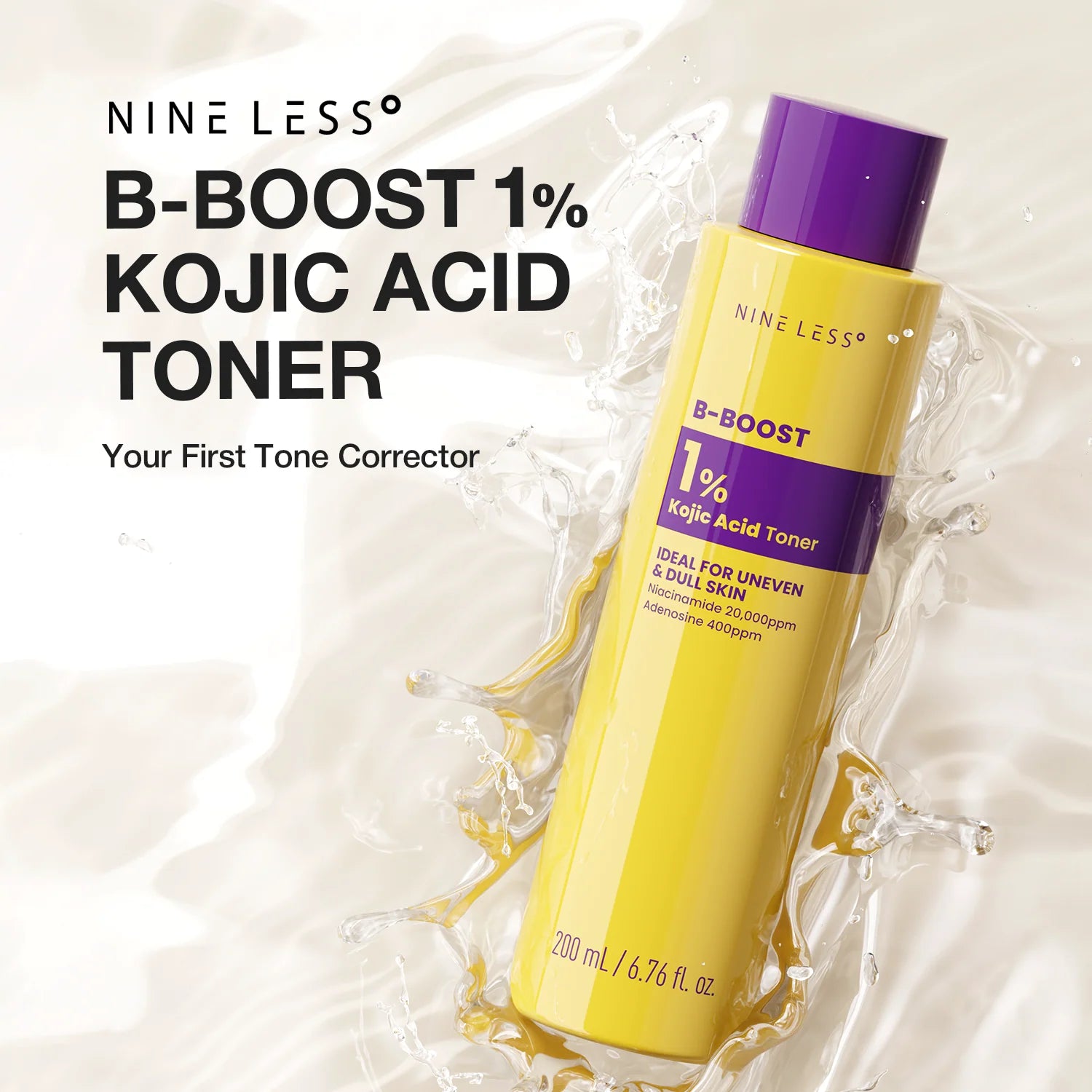 B-BOOST 1% Kojic Acid Toner - 200ml