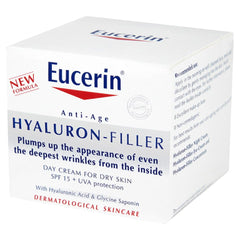 Eucerin® Anti-Age Hyaluron-Filler Day Cream for Dry Skin SPF15 + UVA Protection (50ml)