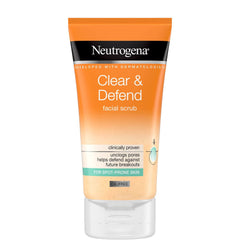 Neutrogena Clear and Defend 2� Salicylic Acid Face Scrub 150ml