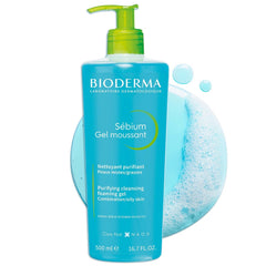 Bioderma Sébium Purifying Foaming Gel Oily to Blemish-Prone Skin 500ml