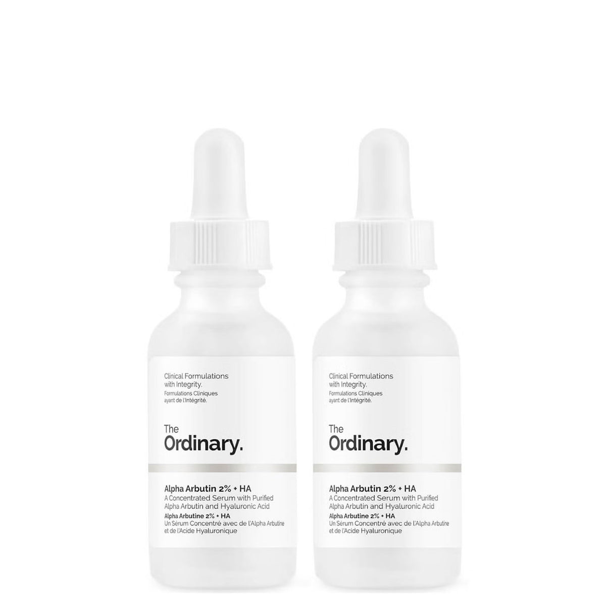 The Ordinary Alpha Arbutin 2� + HA Concentrated Serum Duo