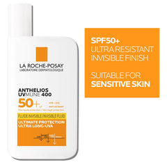 La Roche-Posay Anthelios UVMune 400 Invisible Fluid Non-Perfumed Suncream SPF50+ 50ml