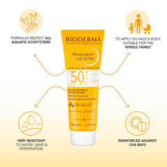 Bioderma Photoderm Lait Ultra SPF50+ Very High Protection Sunscreen 200ml