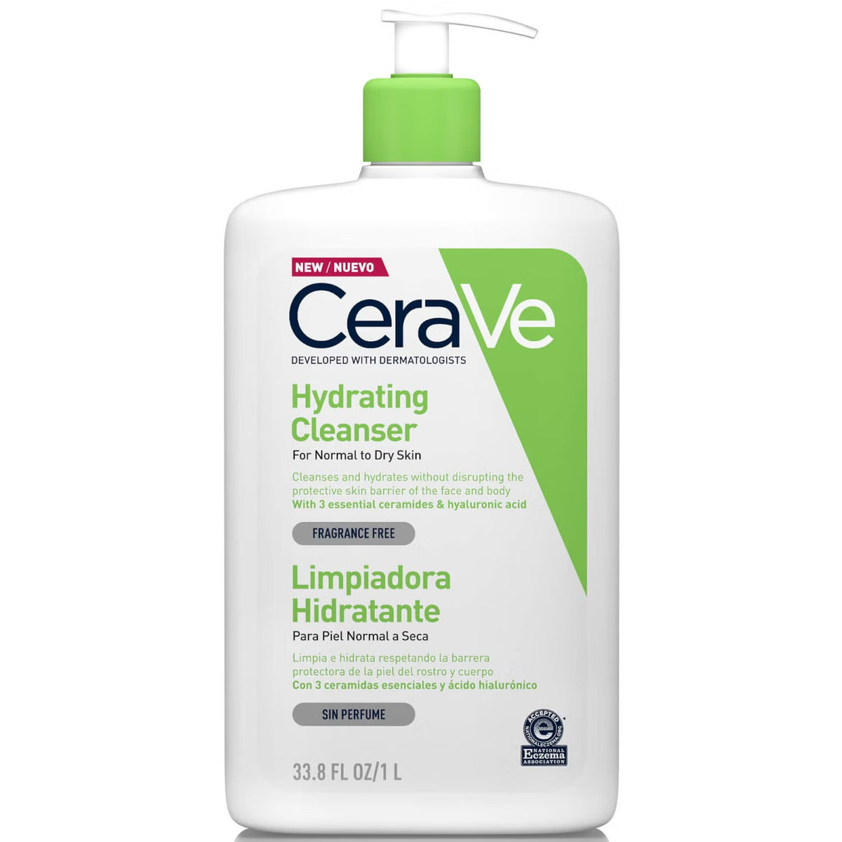 CeraVe Hydrating Cleanser with Hyaluronic Acid for Normal to Dry Skin 1000ml