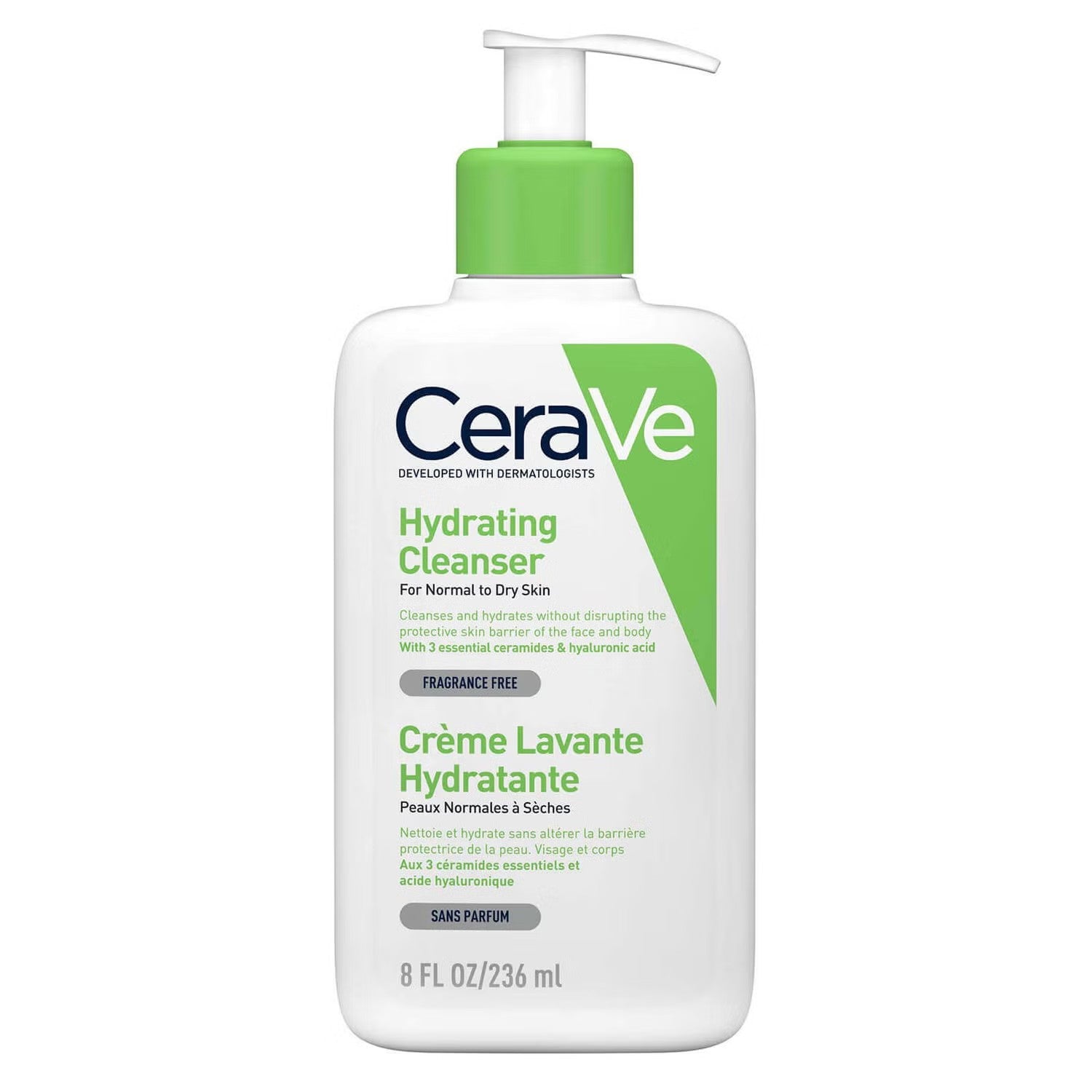 CeraVe Morning Face Routine for Dry Skin, Hydrating Cleanser and Moisturiser with SPF 50