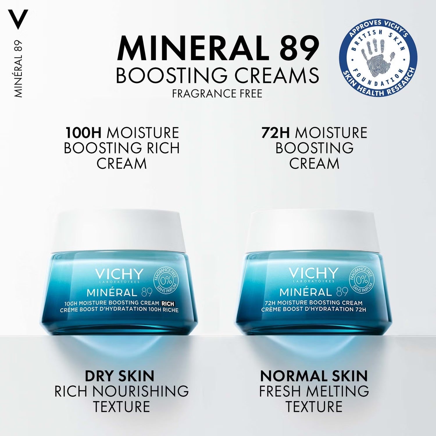 Vichy Mineral 89 100H Rich Cream Fragrance-Free 50ml