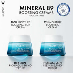 Vichy Mineral 89 100H Rich Cream Fragrance-Free 50ml