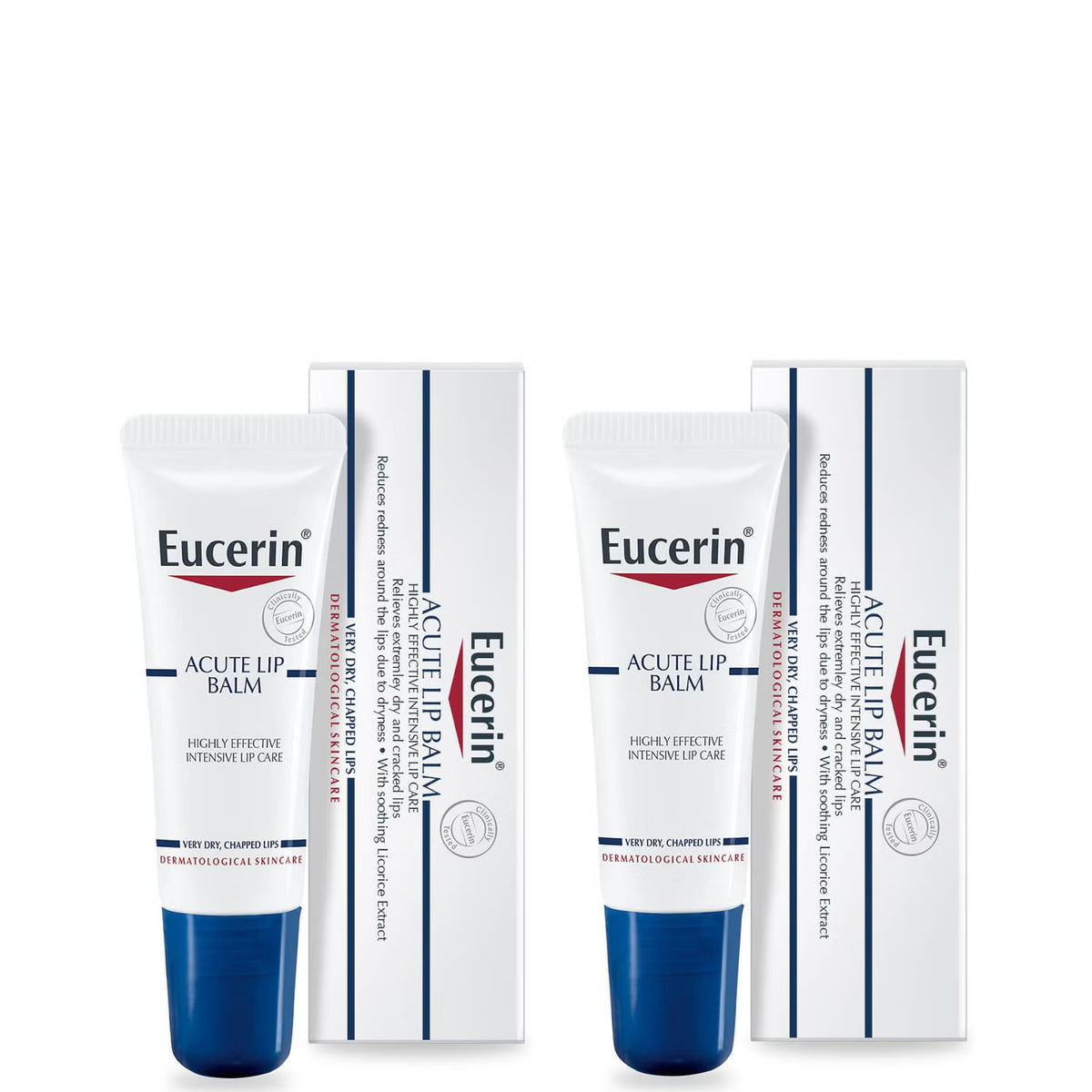 Eucerin Dry Skin Acute Lip Balm Duo 2 x 10ml