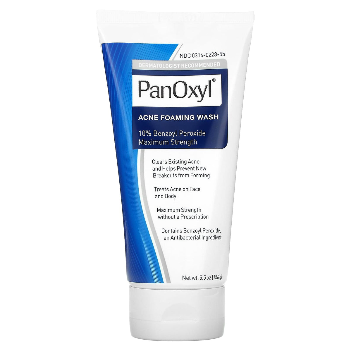 PanOxyl - 4 acne cream wash 4% Benzoyl Peroxide 6 Oz