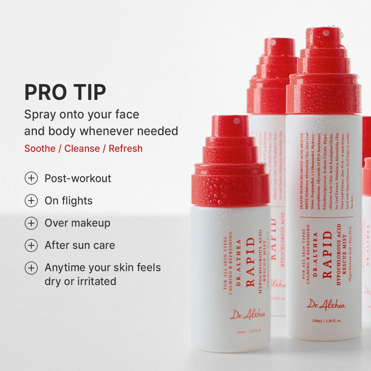 Rapid Hypochlorous Acid Rescue Mist - 100ml