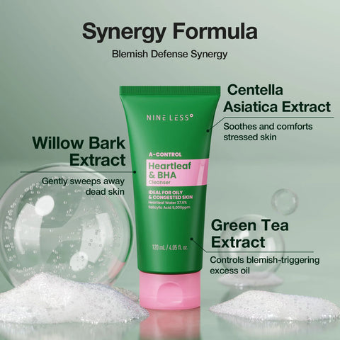 A-Control Heartleaf & BHA Foam Cleanser - 120ml