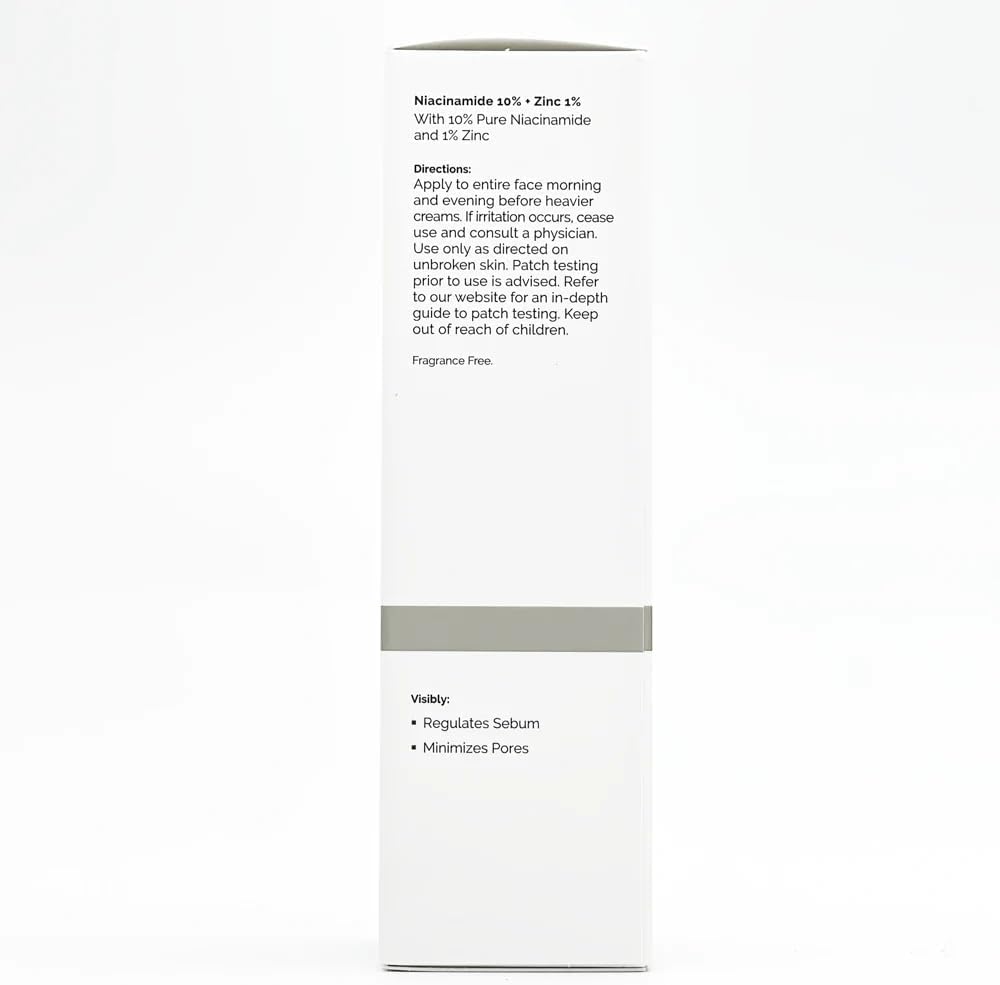 The New Ordinary Niacinamide 10% With Zinc 1% 30ml 1 floz Face Serum For Oil Control