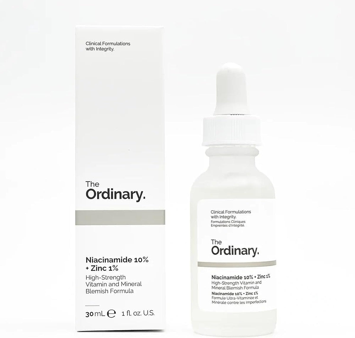 The New Ordinary Niacinamide 10% With Zinc 1% 30ml 1 floz Face Serum For Oil Control