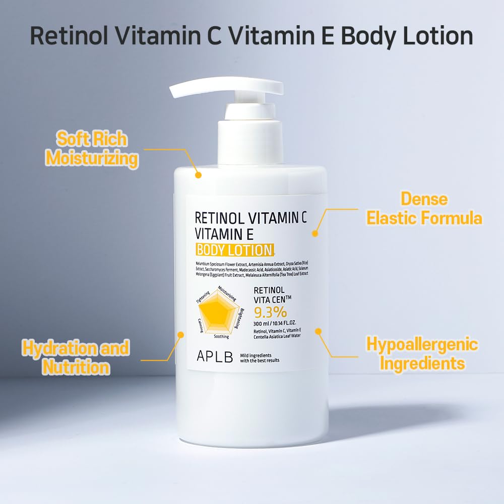 Retinol Vitamin C Vitamin E Body Lotion - 300ml