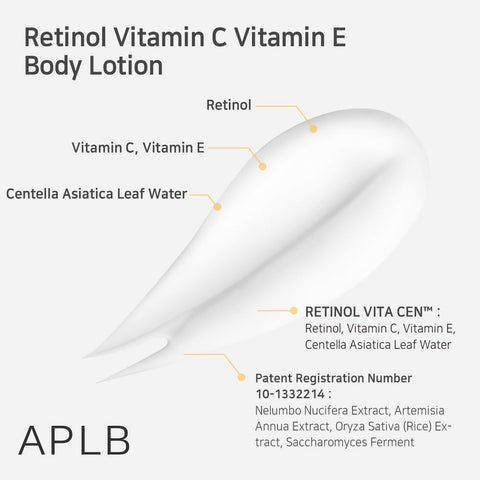 Retinol Vitamin C Vitamin E Body Lotion - 300ml