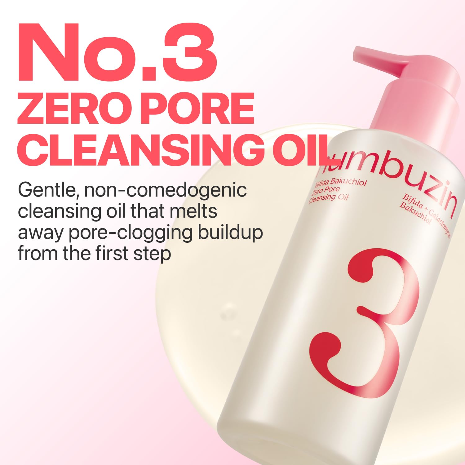 No.3 Bifida Bakuchiol Zero Pore Cleansing Oil - 200ml