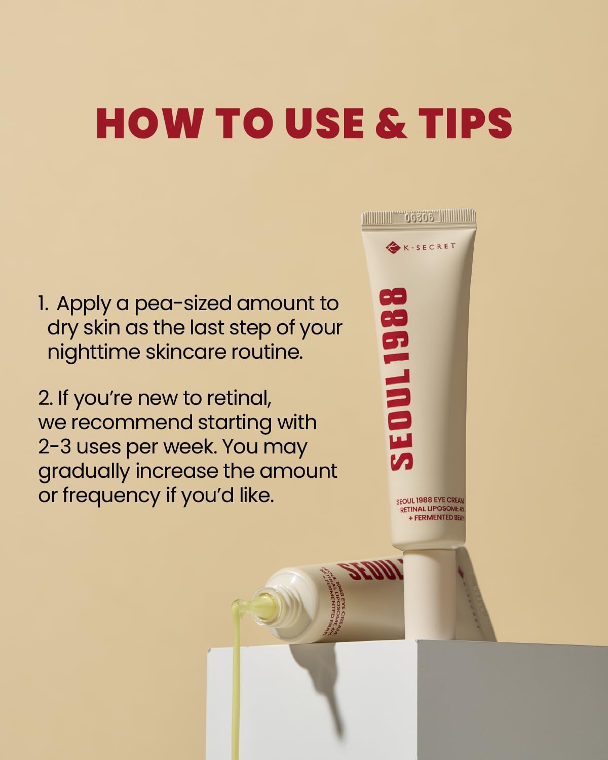 SEOUL 1988 Eye Cream: Retinal Liposome 4% + Fermented Bean - 30ml