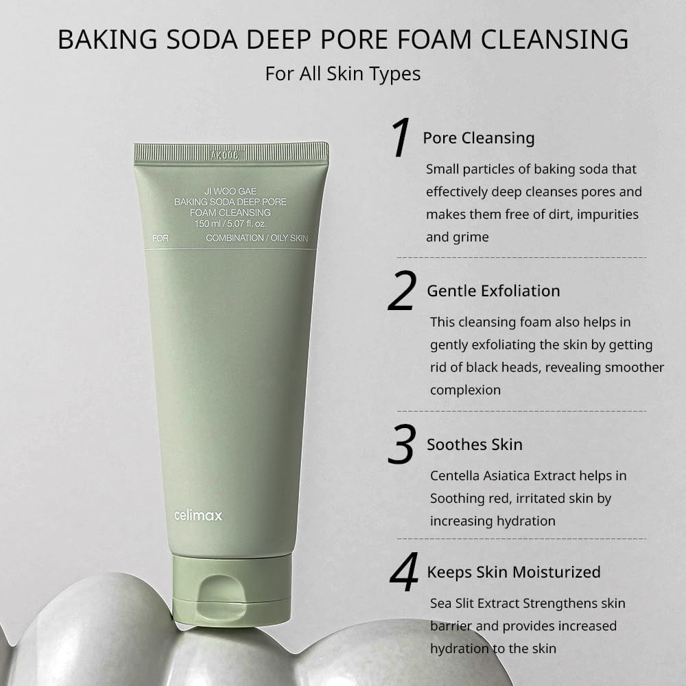 Ji Woo Gae Baking Soda Deep Pore Foam Cleansing - 150ml