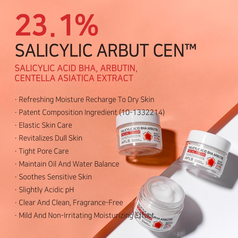 Salicylic Acid BHA Arbutin Facial Cream - 55ml