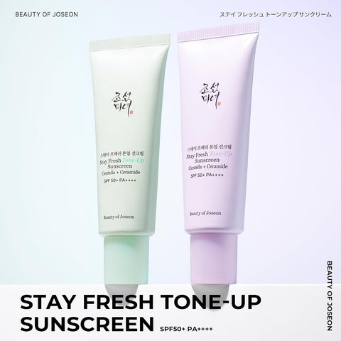 Stay Fresh Tone-Up Sunscreen (Purple) SPF50+ PA++++ - 50ml