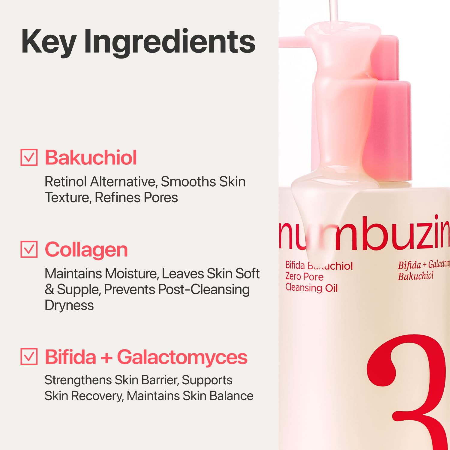 No.3 Bifida Bakuchiol Zero Pore Cleansing Oil - 200ml