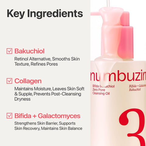 No.3 Bifida Bakuchiol Zero Pore Cleansing Oil - 200ml