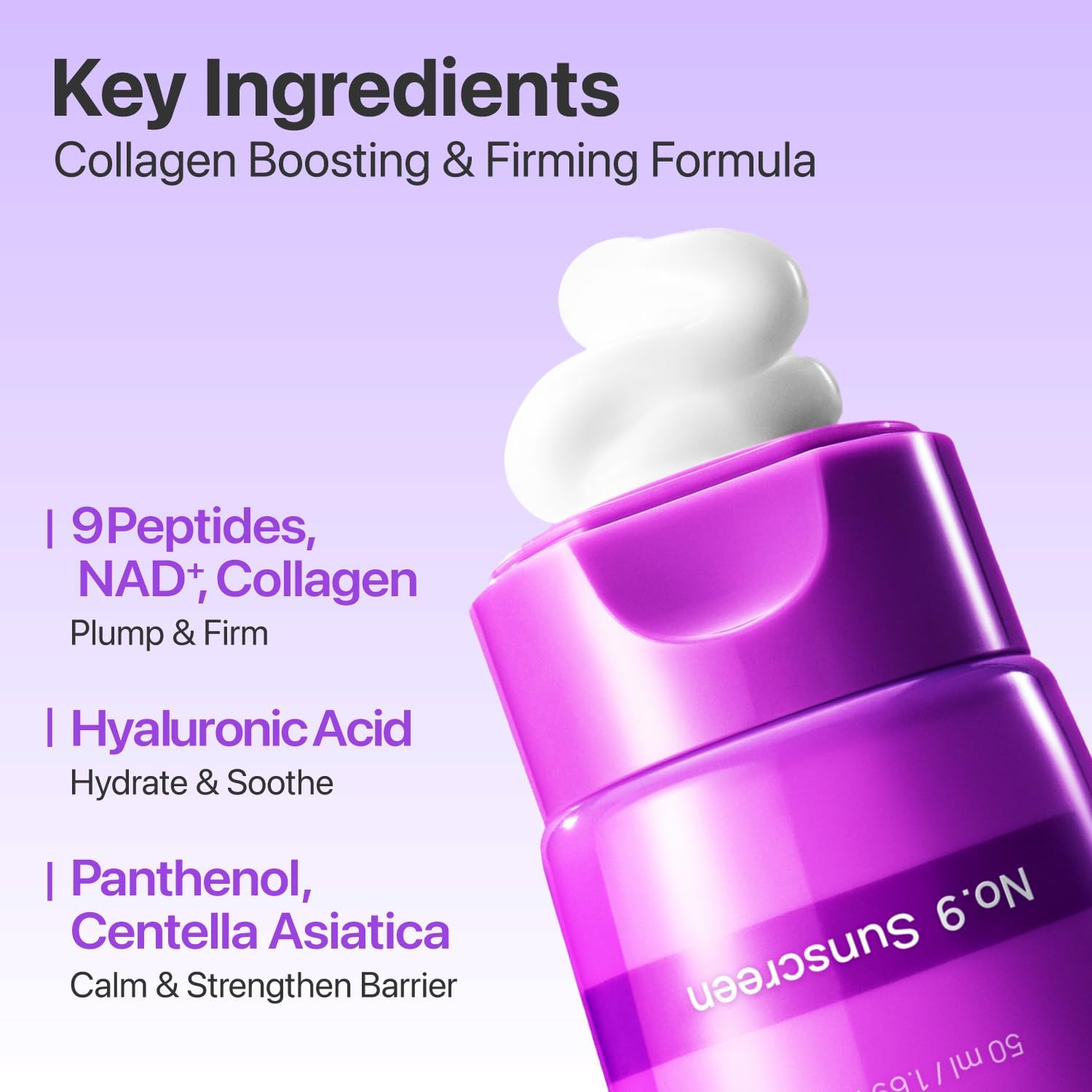 No.9 NAD+ Peptides Dewy Sun Essence SPF50+ PA++++ - 50ml