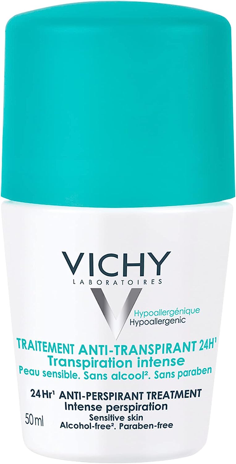 Vichy 48 Hour Anti-Perspirant Treatment Roll-On for Sensitive Skin, 50 ml