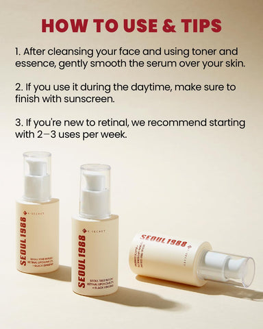SEOUL 1988 Serum: Retinal Liposome 2% + Black Ginseng - 30ml