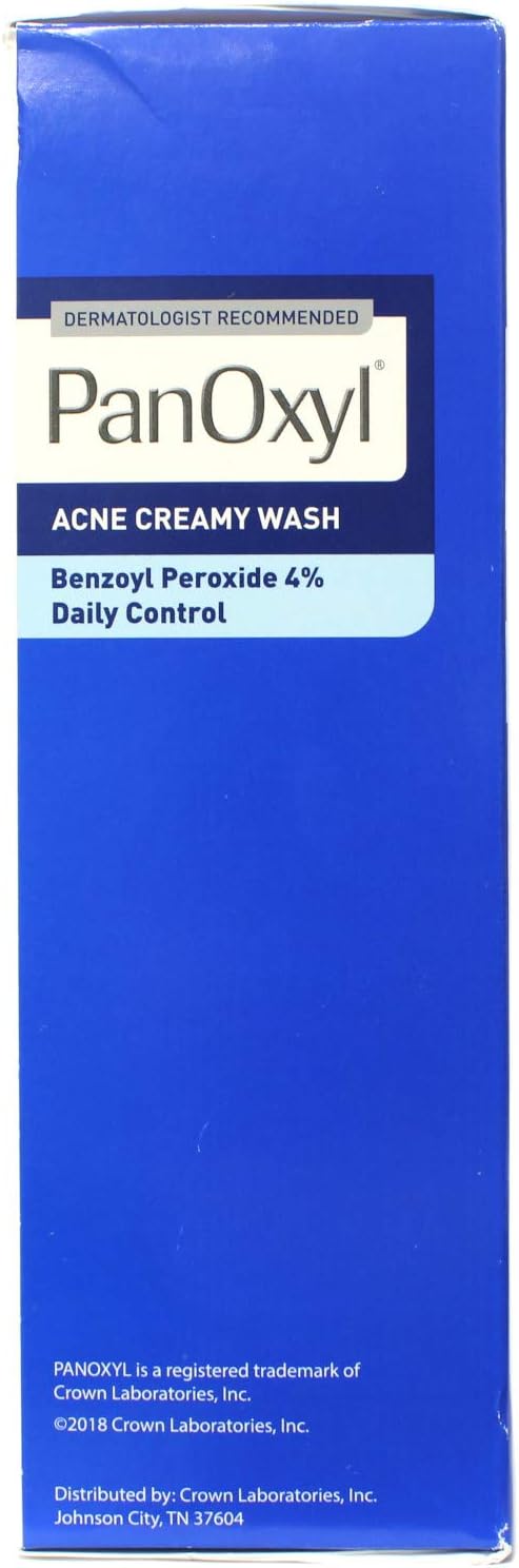 PanOxyl - 4 acne cream wash 4% Benzoyl Peroxide 6 Oz