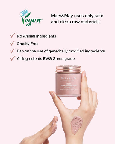 Vegan Rose Hyaluronic Hydra Wash off Pack (Twin Pack)