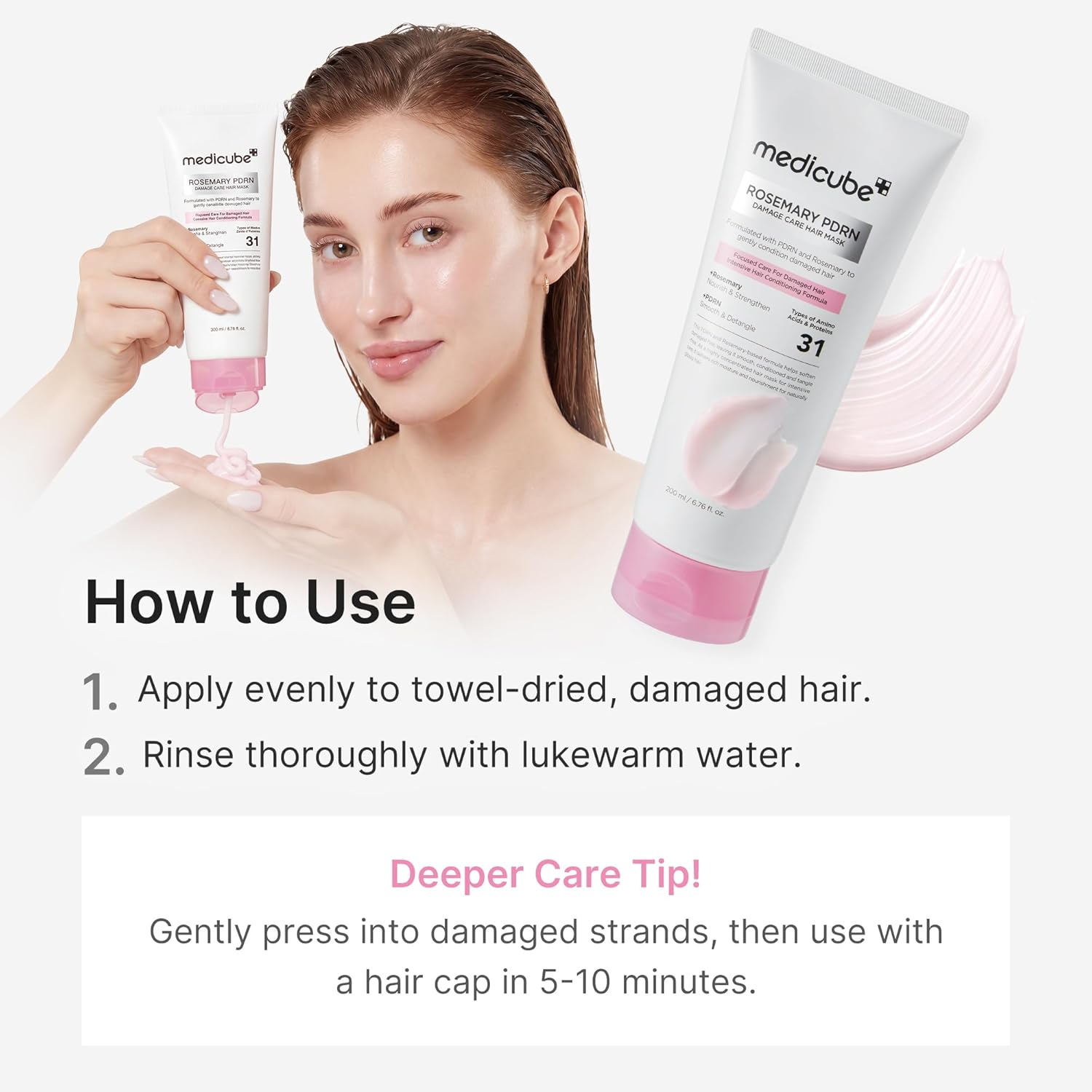 Rosemary PDRN Damage Care Hair Mask - 200ml