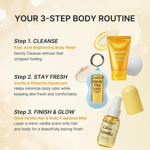 Fresh Glow Travel Body Kit - 3 Piece Set