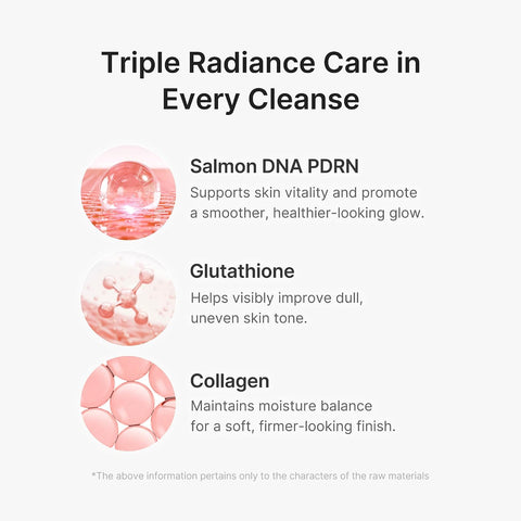 PDRN Pink Glutathione Capsule Cleansing Foam - 120g