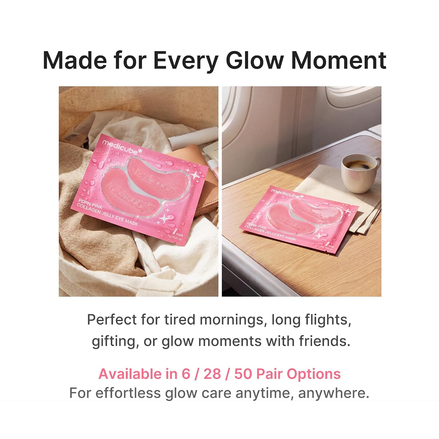 PDRN Pink Collagen Jelly Eye Mask - 6 Pairs