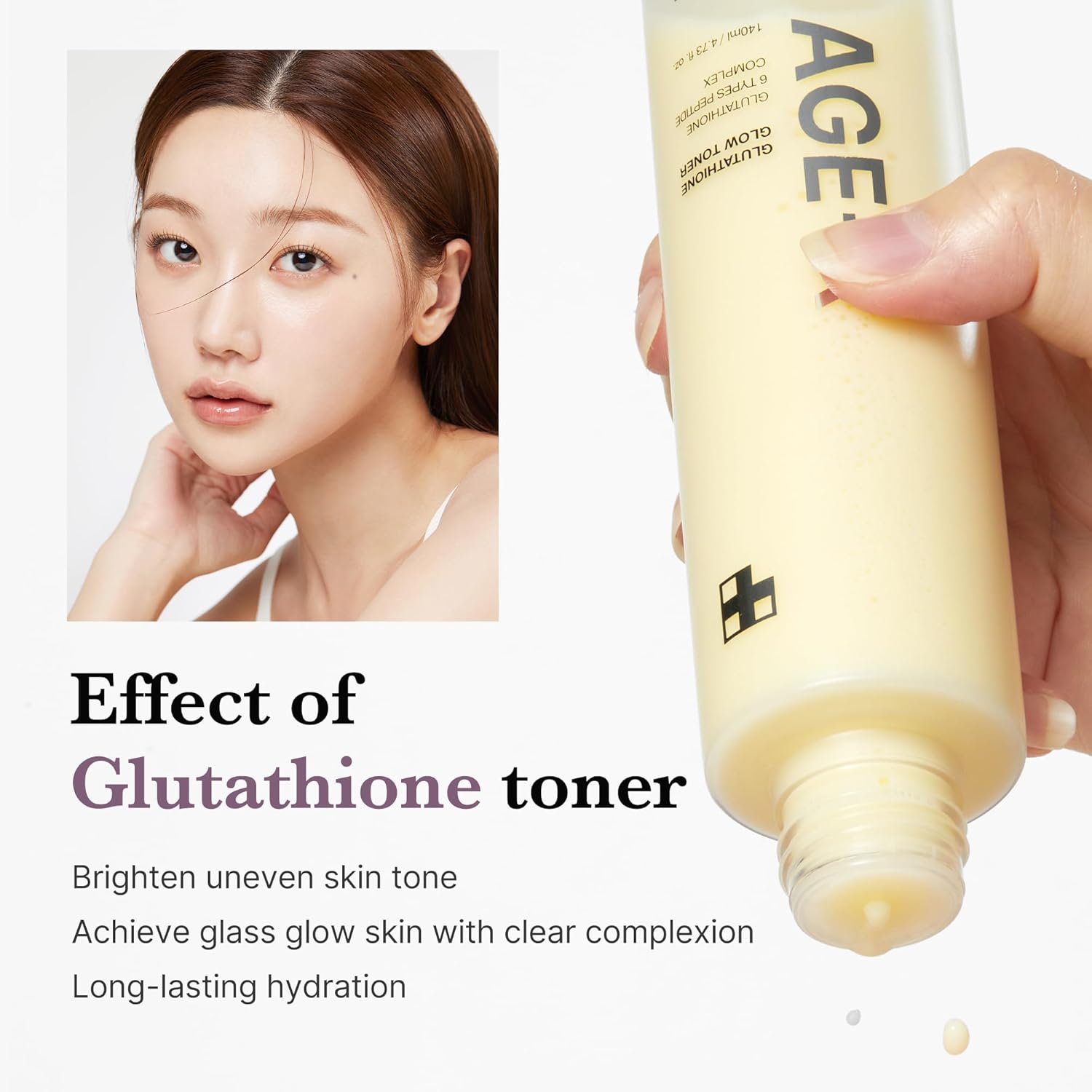 AGE-R Glutathione Glow Toner - 140 ml
