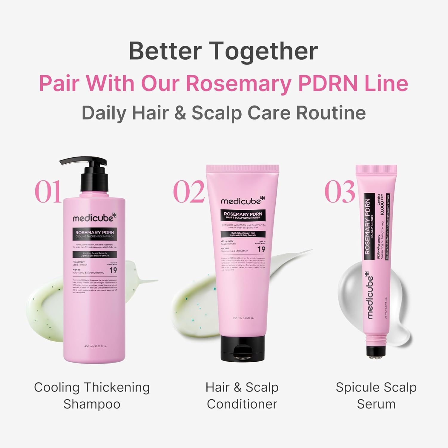 Rosemary PDRN Cooling Thickening Shampoo - 400ml