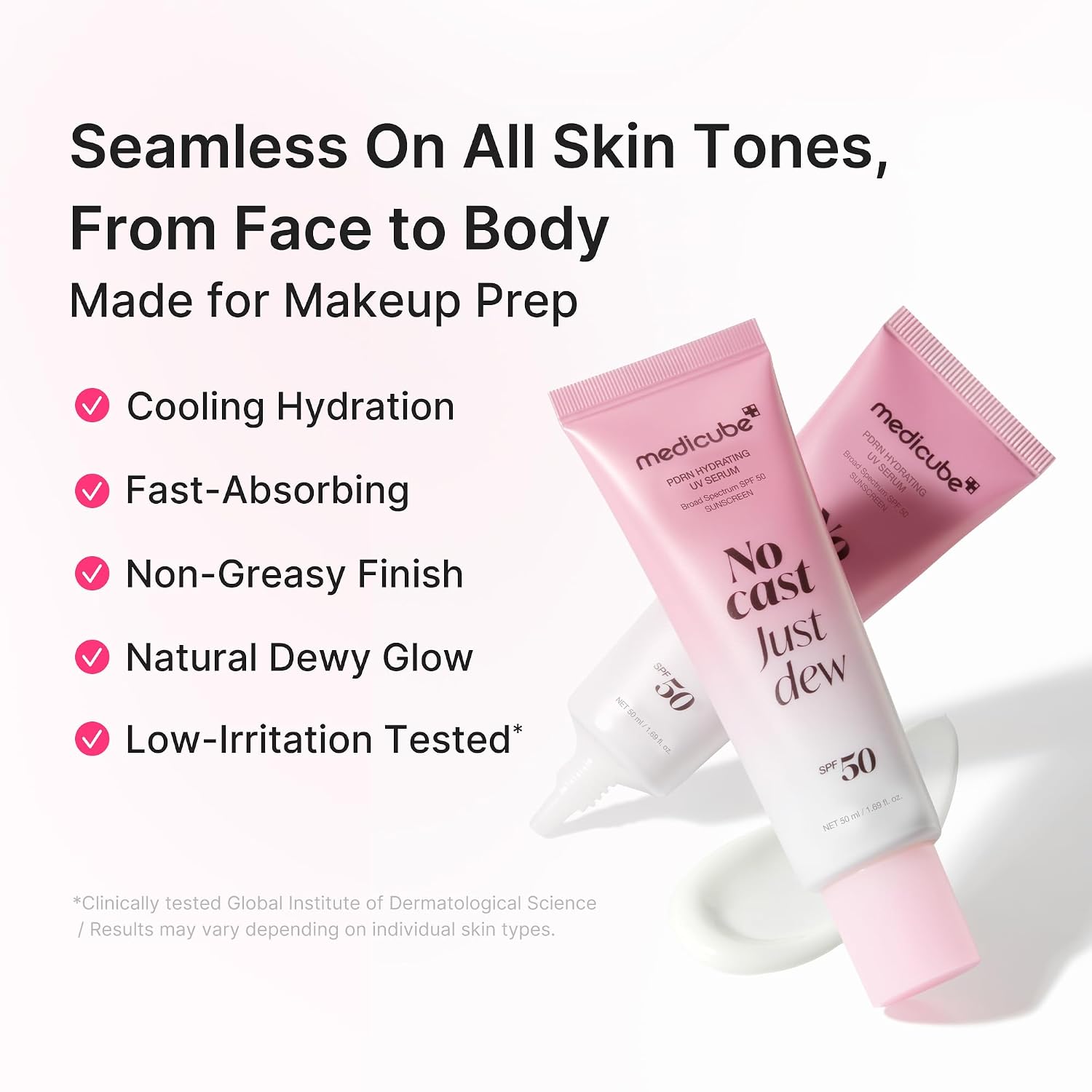 No Cast Just Dew PDRN Hydrating UV Serum SPF50 - 50ml