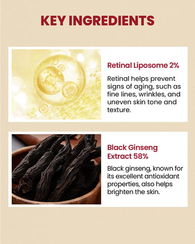 SEOUL 1988 Serum: Retinal Liposome 2% + Black Ginseng - 30ml
