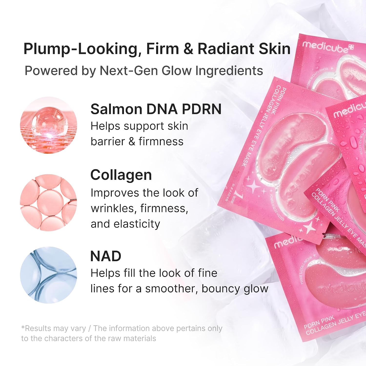 PDRN Pink Collagen Jelly Eye Mask - 6 Pairs