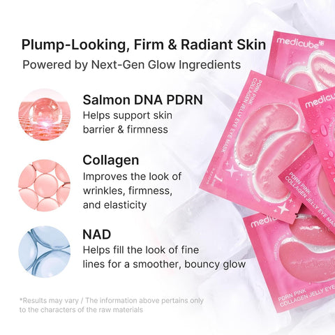 PDRN Pink Collagen Jelly Eye Mask - 6 Pairs