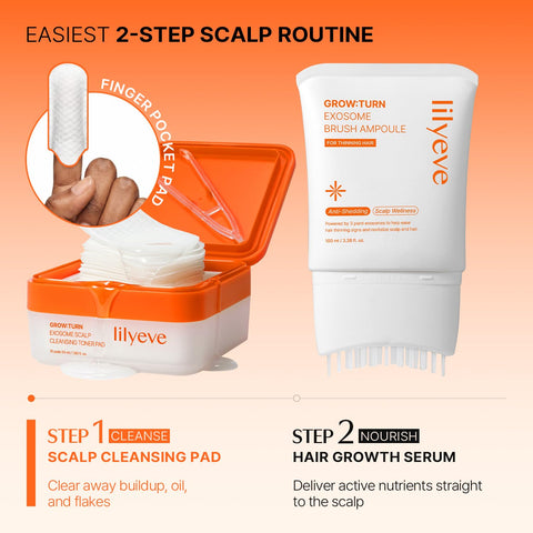 Exosome Scalp Cleansing Toner Pad - 15 Pads / 55ml