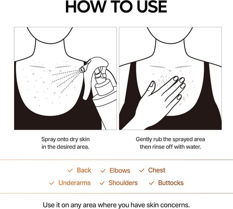 Exfoliating Kojic Acid Turmeric Spray - 200ml