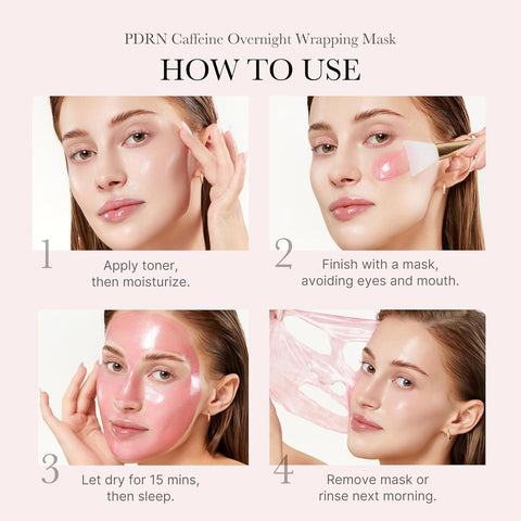 PDRN Pink Caffeine Night Wrapping Mask - 75ml
