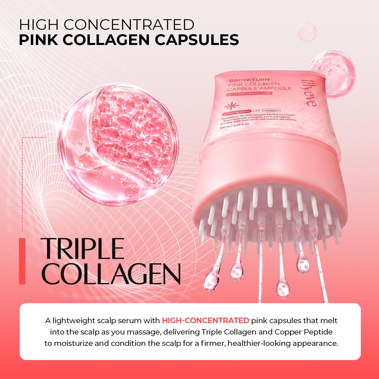 Pink Collagen Capsule Ampoule - 100ml