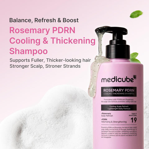Rosemary PDRN Cooling Thickening Shampoo - 400ml