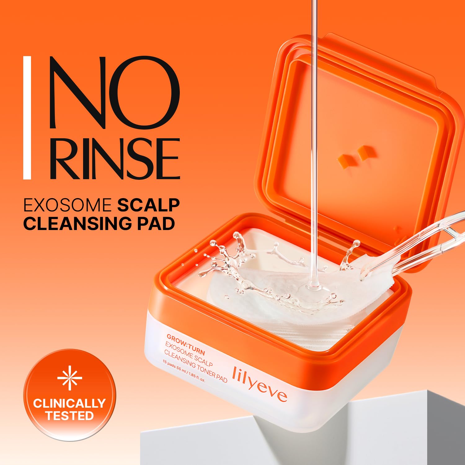 Exosome Scalp Cleansing Toner Pad - 15 Pads / 55ml